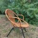 Armchair rattan basket child, vintage