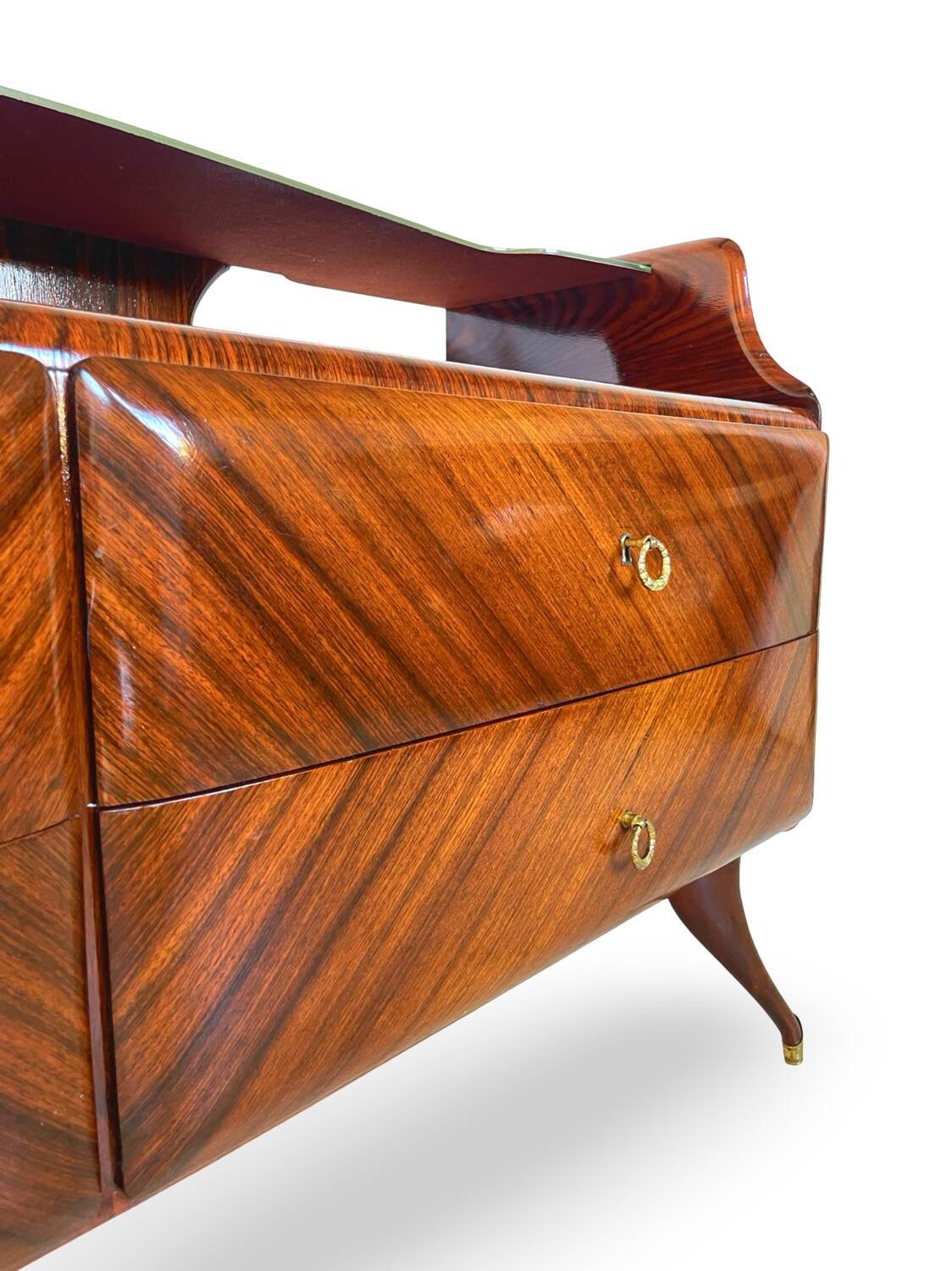 midcentury rosewood chest of drawers.