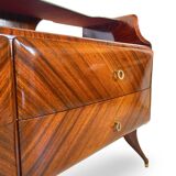 midcentury rosewood chest of drawers.