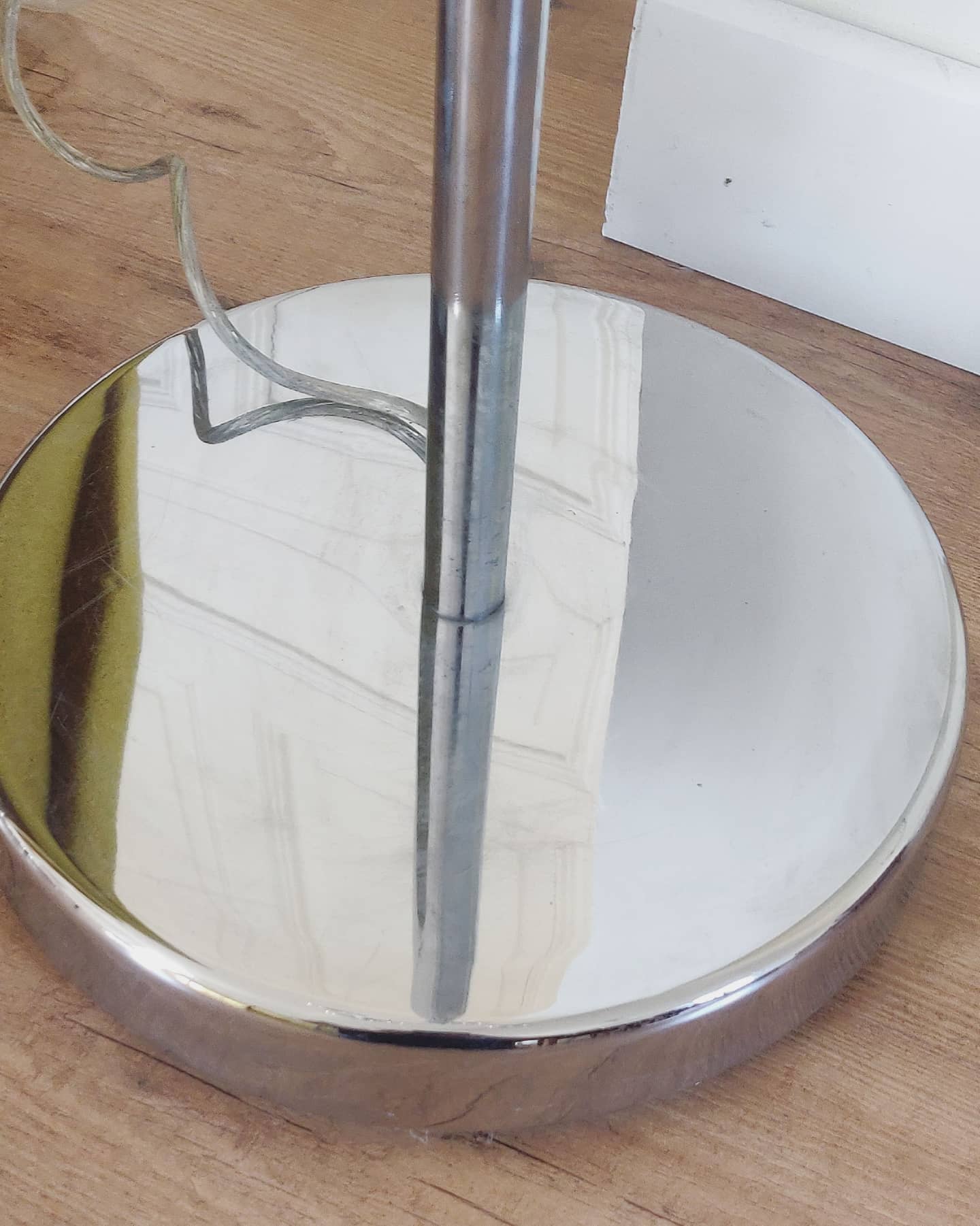 Space age floor lamp, 5 articulated arms chrome spring, 70s-80s