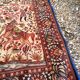 Tapis persan ispahan fait main scène chasse royale laine coton 160x110cm