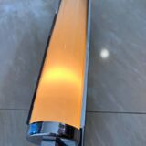 Big chrome Bauhaus / functionalist wall lamp with lampshade - 1930s