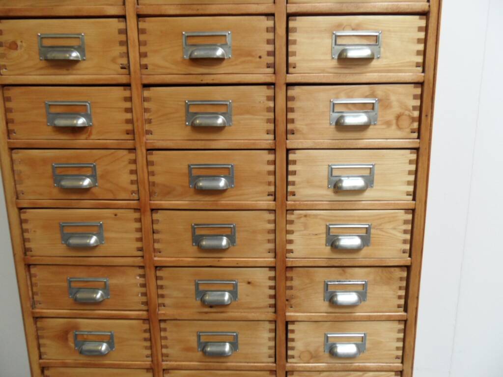 Vintage apothecary cabinet with 45 drawers