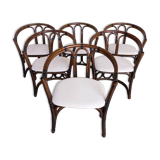 Set of six chairs Italy 1970s