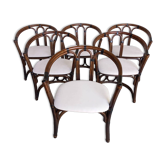 Ensemble de six chaises Italie années 1970