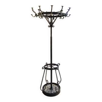 19th-century cast iron coat rack from a castle