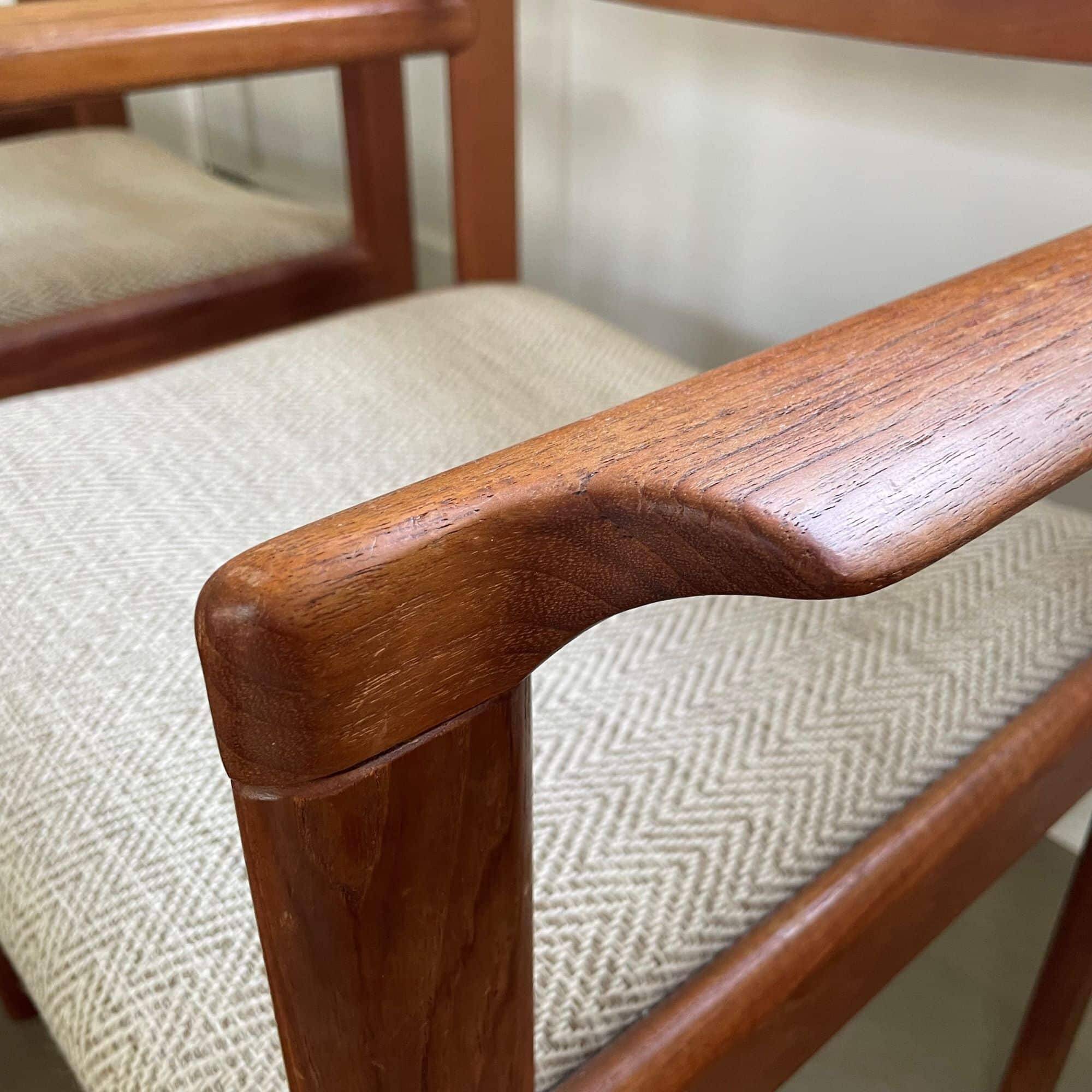 Set of wooden chairs, H.W. Klein for Bramin, Denmark, 1960s