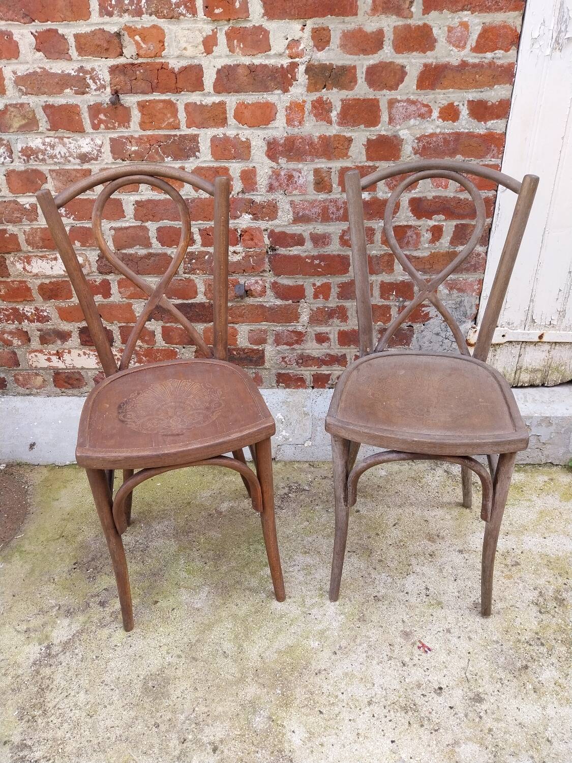 Pair of Luterma bistro chairs
