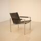 "SZ02" black leather armchair by Martin Visser for Spectrum 90's