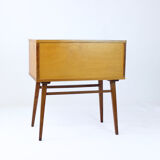 Midcentury showcase in walnut & glass, Drevovyroba Czechoslovakia 1969