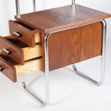 Kovona chrome tubular table or desk, 1950s