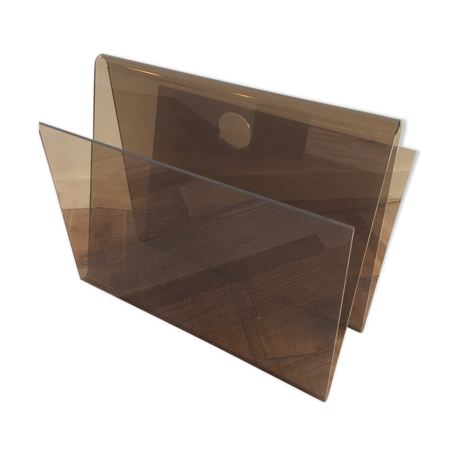 Review holder of the 70s in smoked plexiglass