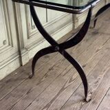 Wrought iron workshop table from around 1900