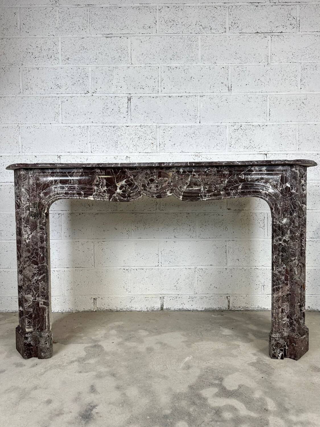 Italian Levanto marble fireplace 19th century