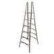 Old French Industrial Metal Ladder, early 1900s
