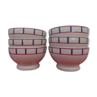 Set of 6 Basque stoneware bowls