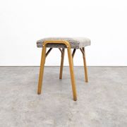 Tabouret Mid-Century en Bois Courbé par Ludvík Volák pour Dřevopodnik Holešov, 1960s