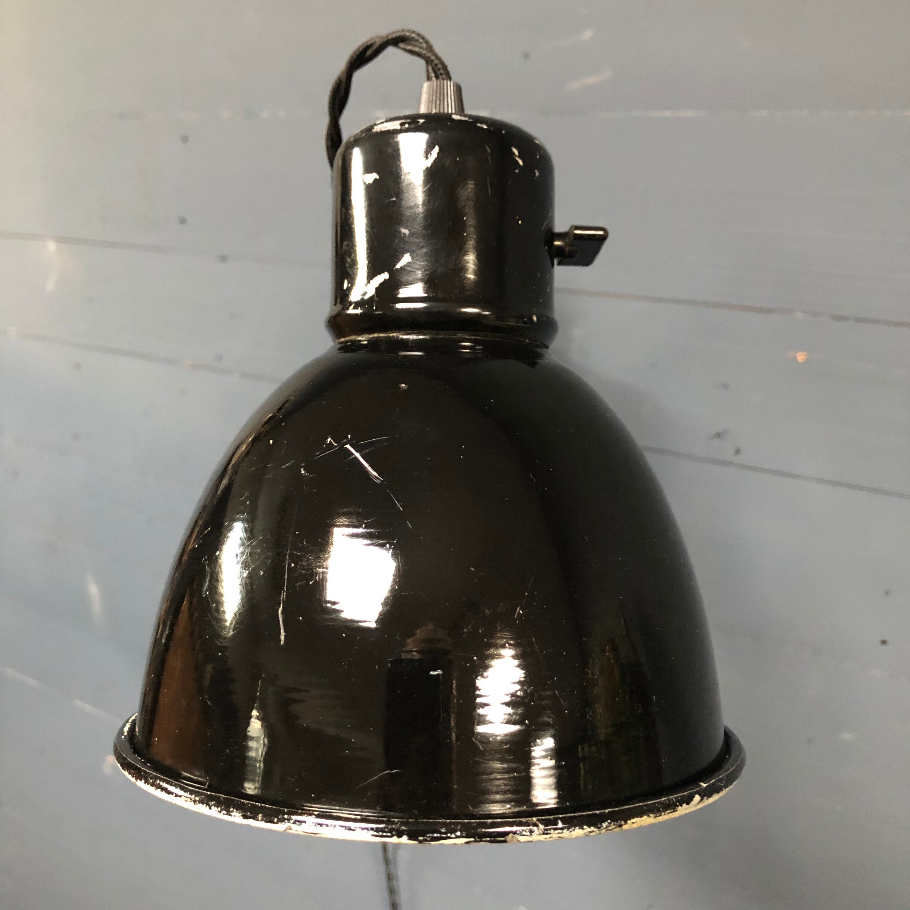 XL black scissor lamp from PeHaWe Leuchten Dresden, German 1940s