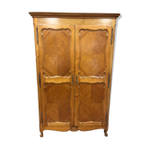 Solid wood and veneered cabinet