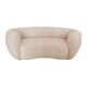 Late 20th Century, Wool and Solid Wood Curved Sofa, Italy