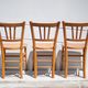 Set of 3 vintage wooden chairs by Luterma, 1960s