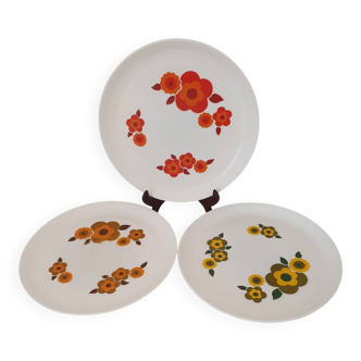 3 flat plates Lotus by Arcopal