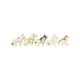 Vintage Set of 5 Dog Porcelain Figurines Figures 9cm