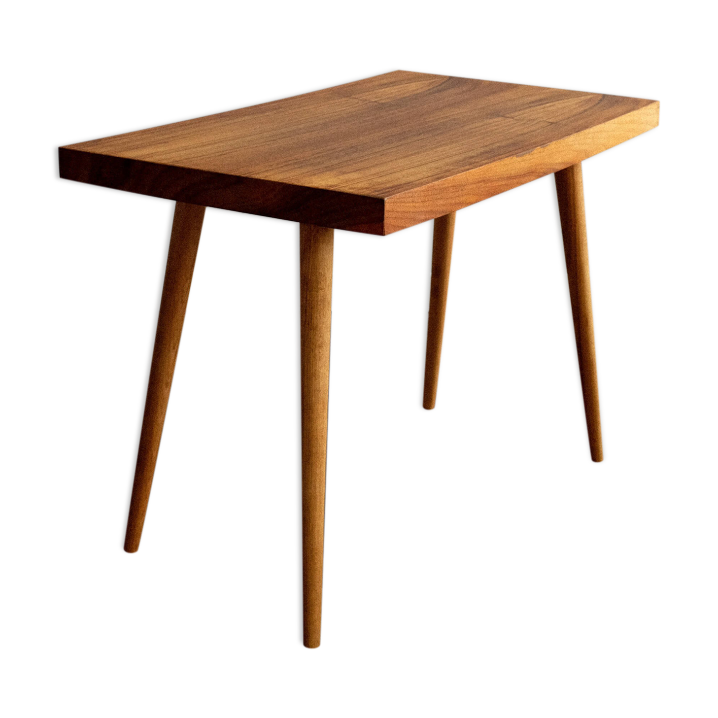 Vintage Czechoslovak Wooden TV Side Table by Nový Domov, 1970s