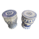Lot de deux bouts de canapé porcelaine blanche et bleue