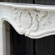 Louis XV style fireplace in Carrara marble, circa 1980