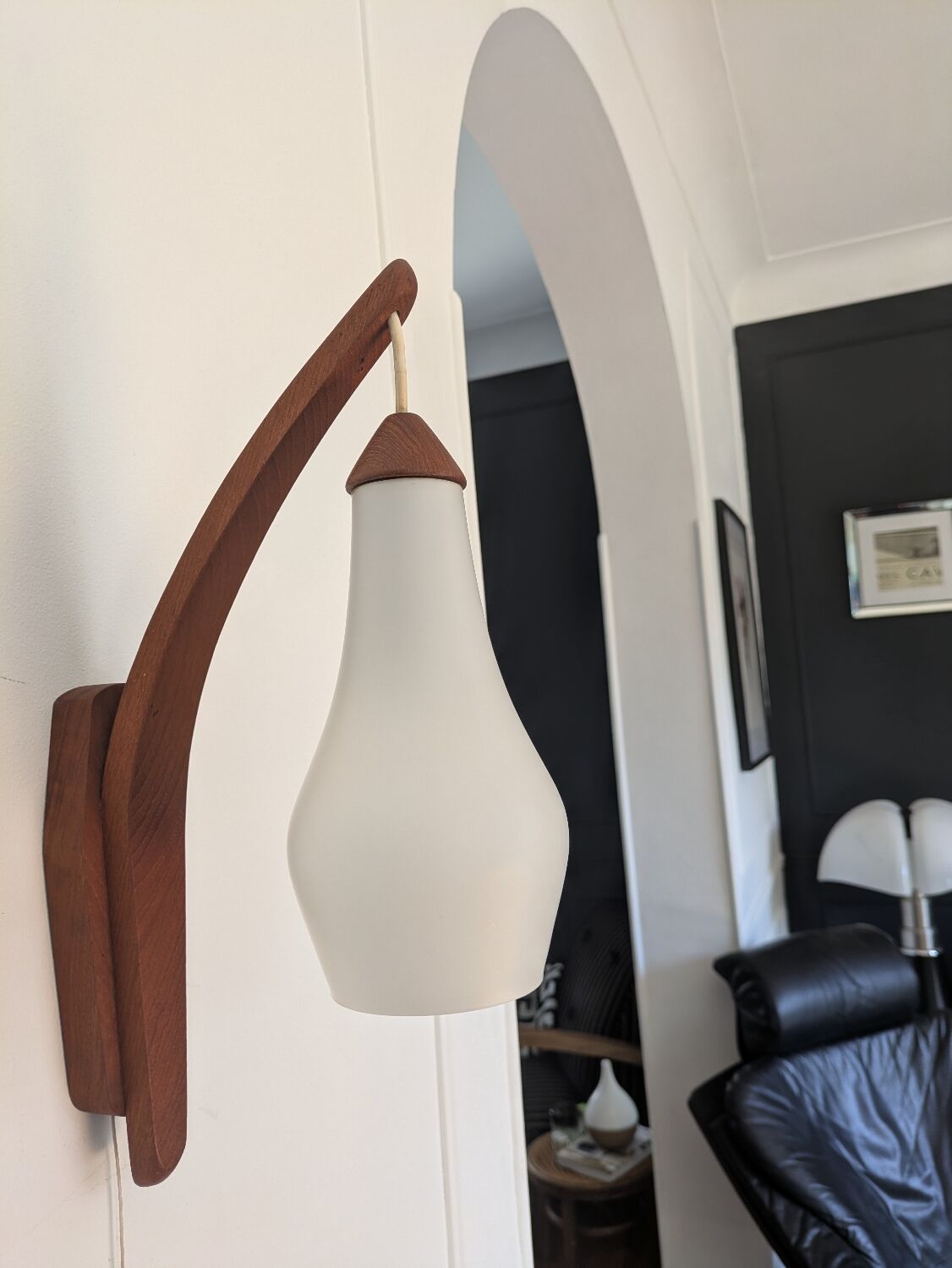 Teak wall lamp Uno and Osten Kristiansson 60'