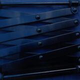 Seventies chrome extendable articulated mirror