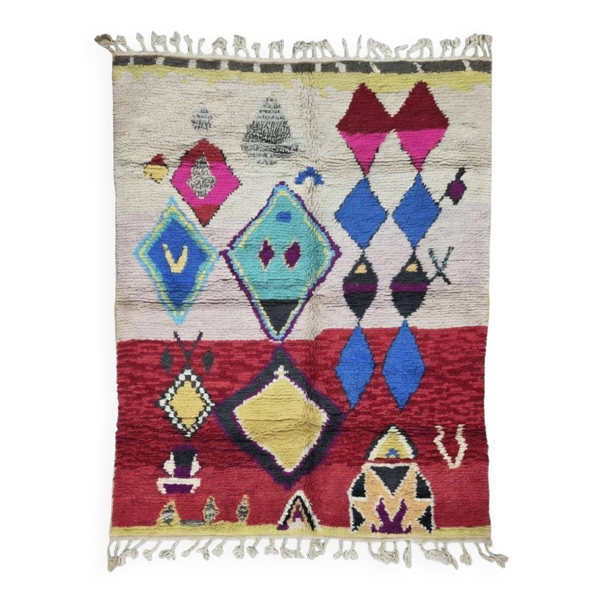 Handmade Colourful Berber Rug - 274 x 210 cm