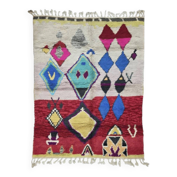 Tapis Berber Coloré fait main - 274 x 210 cm