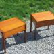 Pair of Scandinavian-style teak bedside tables from the 1970s.