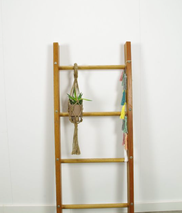 Echelle décorative vintage en bois