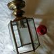 Gold metal ceiling light 1950/60