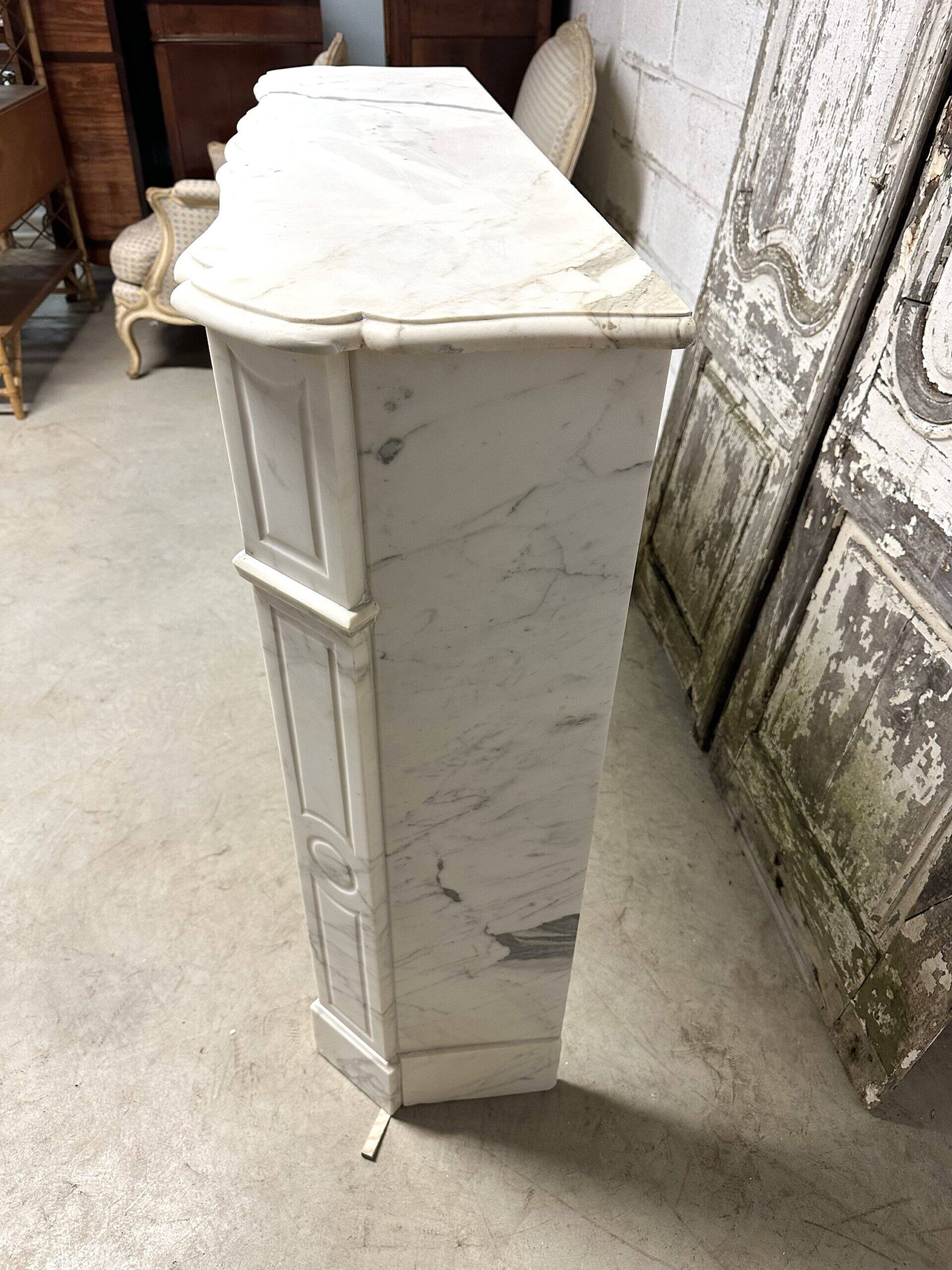 Louis XV style flat fireplace circa 1900