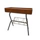 Vintage Side Table With Magazine Holder, 1960s
