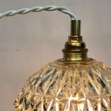 Vintage globe stroller in moulded glass