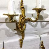 7 Bronze Wall Lamps 2 lights