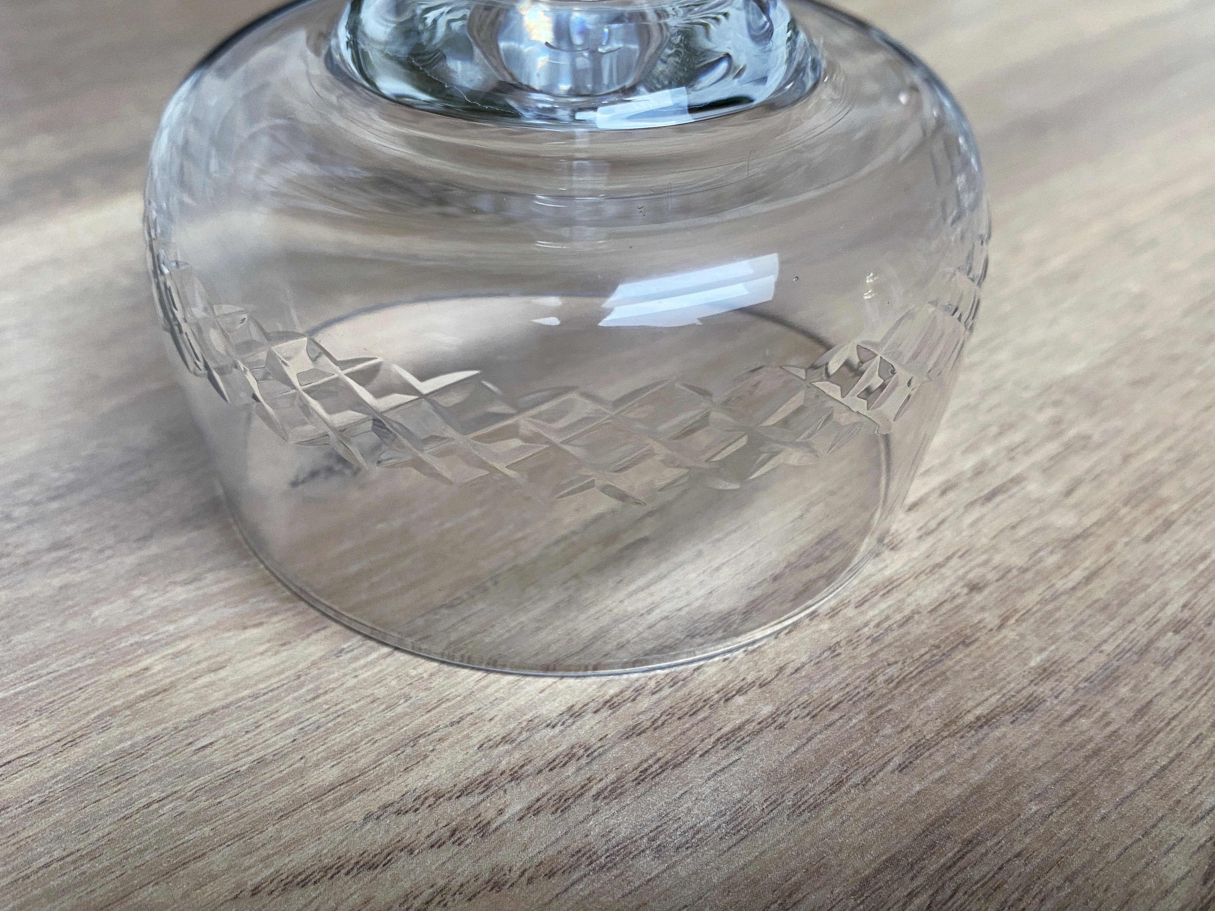 Set of 6 Rupel crystal cups