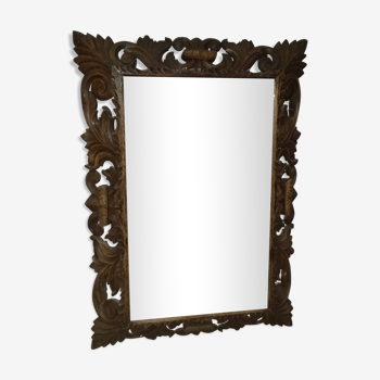 Wooden mirror 110x79cm