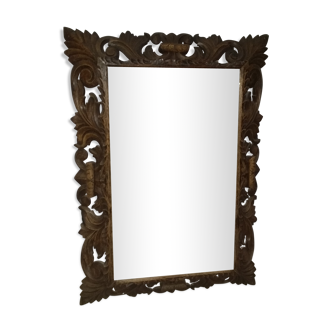 Wooden mirror 110x79cm