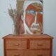 Dresser in rattan