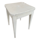 Vintage white wooden stool