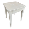 Tabouret bois blanc vintage