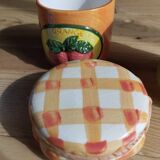 Retro ceramic barbotine kitchen set