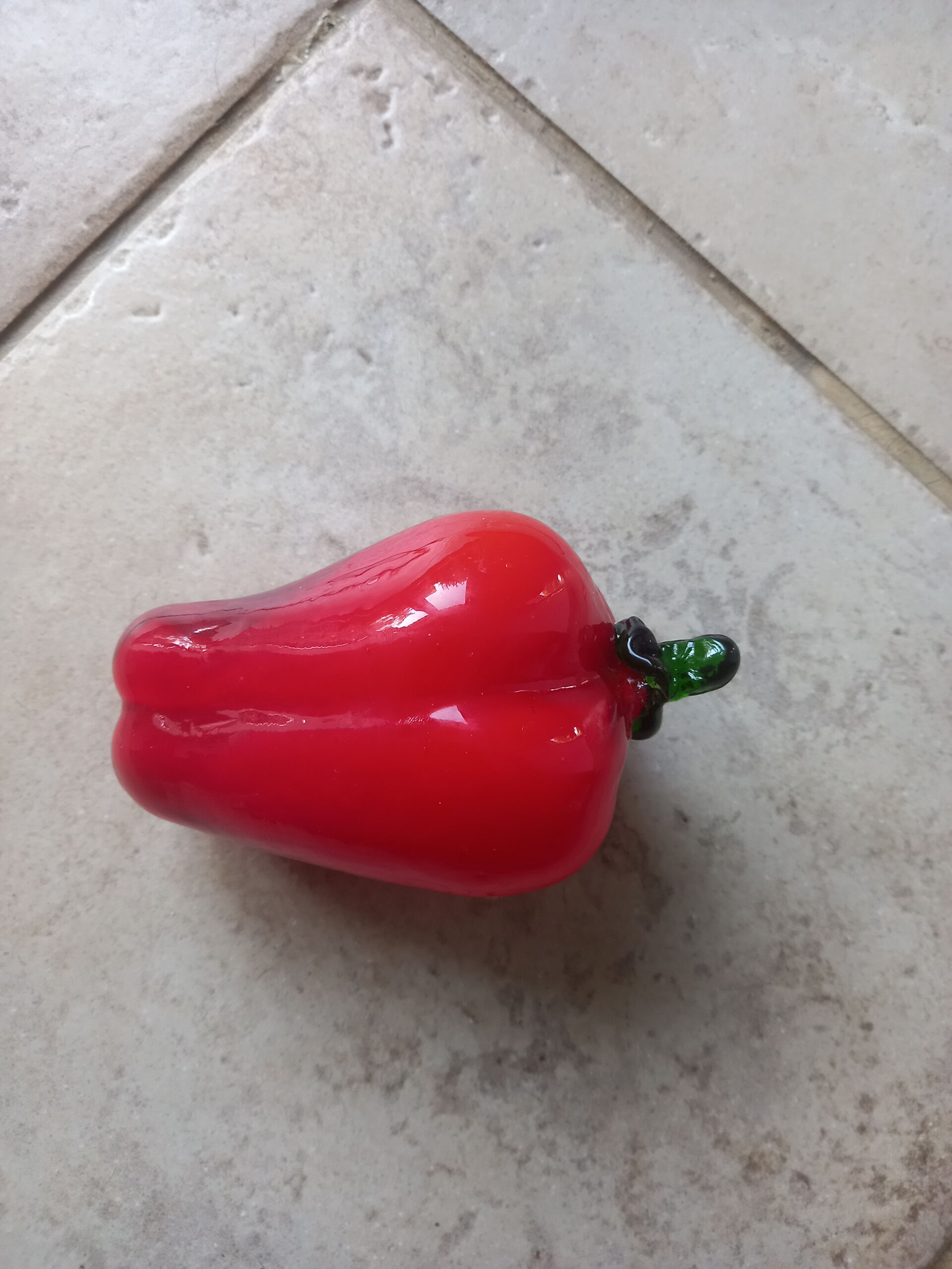 Murano red glass pepper