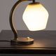 Danish Brass and Opaline Glass Desk Lamp, circa 1930s